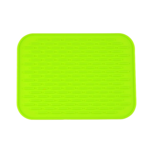 Silicone Drain Mat Insulated Kitchen Table Mat Non Slip Water Separator Bar Wine Glass Drain Mat Air Fryer Oven Mat