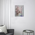 thumbnail image 3 of Charming Pink Flowers Canvas Wall Art 12X16inch Abstract Bouquet in Vase Artwork Prints. Exquisite Pink Floral Picture Poster for Teen Girl's Bedroom or Bathroom Decor, 3 of 7