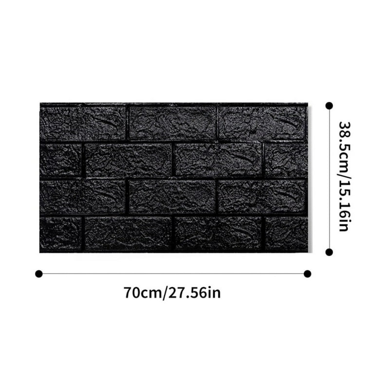 3D Brick Peel and Stick Wallpaper, 3D Brick Wall Panels Self Adhesive,  Removable Wallpaper Waterproof PE Foam Paintable,for Bedroom/Living  Room/Kitchen/TV Wall and Home Decoration 