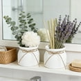 thumbnail image 7 of hulanddfd Plants Pots Set - 2 Pack Plastic Planters, Round Thickened Flowerpot with Drainage Holes Modern Decorative Gardening Containers for Indoor Outdoor, 7 of 7