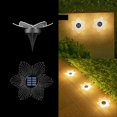 thumbnail image 2 of 4 Piezas Luz Solar Acrílica Enterrada para Jardín Luz de Jardín Al Aire Libre Decoración de Pared Impermeable Luz de Lavado de Pared,C, 2 of 7