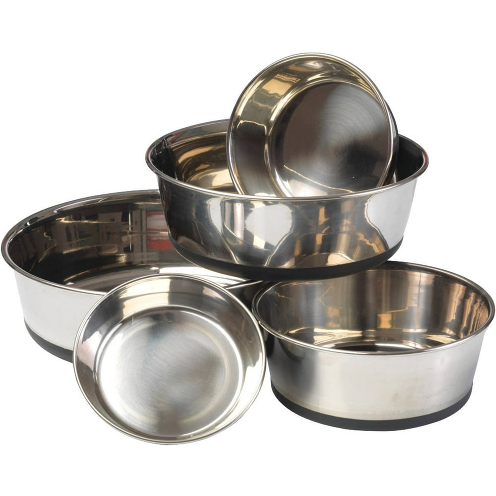 House Of Paws Hp609s Stainless Steel Dog Bowl With Silicon Base, S