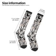 thumbnail image 2 of Yiaed Leopard And Zebra Print Great elasticity Adult Stockings Sports socks for Men and Women, 2 of 6