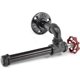thumbnail image 4 of Wall Mounted Toilet Paper Holder Vintage And Industrial Bathroom Accessory Urban Industrial Style Iron Pipe Wall Mounted Toilet Paper Holder, Retro,bl, 4 of 5