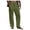 Army Green, variant on Men's Fashion Solid Color Slim Loose Casual Pants, Waist with Pockets Trousers for Streetwear and Daily Outings,Army Green,L