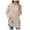 Beige, variant on Women's Sweater Turtleneck Side Split Ribbed Knit Solid Long Sleeve Tunic With Pocket Trendy Clothes 2025