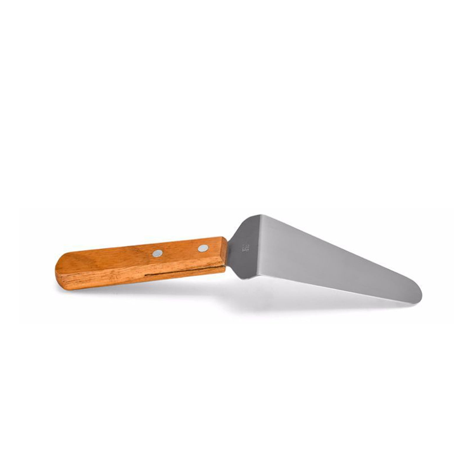 Wooden Handle Pizza Spatula Set Stainless Steel Pie Spatula Frying Spatula Kitchen Cake Transfer Cheese Spatula Household Baking Tools Serving Utensils Pastry Servers(2Pack)