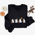 thumbnail image 4 of Sweatshirts for Women Halloween Sweatshirts Printed Round Neck Long Sleeved Sweatshirts,Sweatshirts for Women Black, 4 of 4