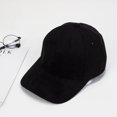 thumbnail image 2 of GeweYeeli Solid Color Suede Baseball Cap Unisex Curved Brim Hat Outdoor Sports Hat, 2 of 2