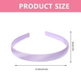 thumbnail image 5 of 12 Pcs Hair Ties Bands Colored Plain Headbands for Crafts No Damage European American Miss, 5 of 6