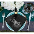 thumbnail image 5 of GZHJMY Stylish Black White Zebra Cloth Napkins, 1 Pack 20 x 20 Inch Soft & Comfortable Polyester Dinner Napkins for Family, Kitchen, Restaurant, Parties,Dinners or Events, 5 of 5
