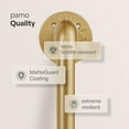 thumbnail image 4 of pamo Freestanding Clothes Rack – 260 lbs Load Capacity – Open Closet or Industrial Garment Rack for Bedroom or Walk-In Closet – Gold Metal Pipe Design, 4 of 8