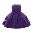 thumbnail image 3 of Bxsruta Sleeveless Beaded Bow Mesh Princess Dress with Round Neck, Elegant Performance Design for Photo Shoots, Pageants, and Special Celebrations, 3 of 8