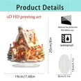 thumbnail image 6 of Lilixerw Christmas Village Snow House with LED,Xmas Tree Acrylic House Pattern for Holiday Accessories Ornament,Xmas Desktop Decor, 6 of 8
