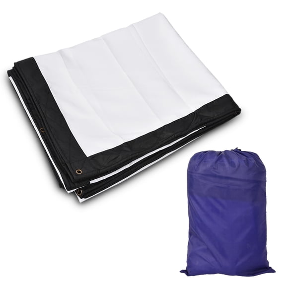 LYUMO 200-Inch Projector Screen, Portable Projection Screen, Film Movie Projector Curtain For Outdoor School