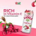 thumbnail image 3 of Vinut 100% Lychee Juice With Pulp (16.57 fl oz, Pack 12), No Sugar Added, Fresh, Natural, Not from Concentrate (NFC), 3 of 5