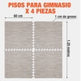 thumbnail image 4 of Piso Para Gimnasio Altera Tipo Madera Tatami 60x60 4pz Color Gris, 4 of 6