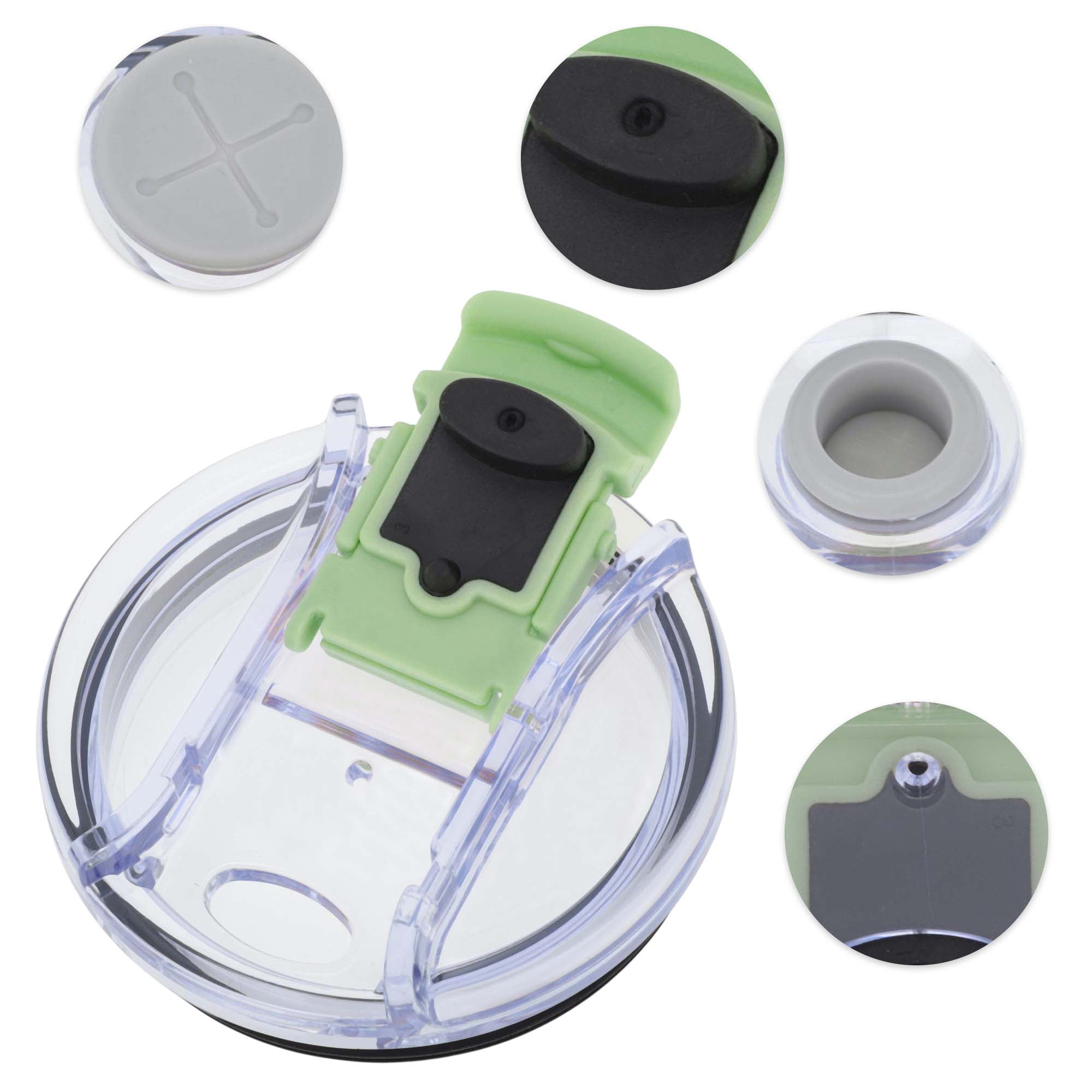 Unique Bargains 1 Pc Lightweight Tumbler Lid for Office Use Daily Activities Green