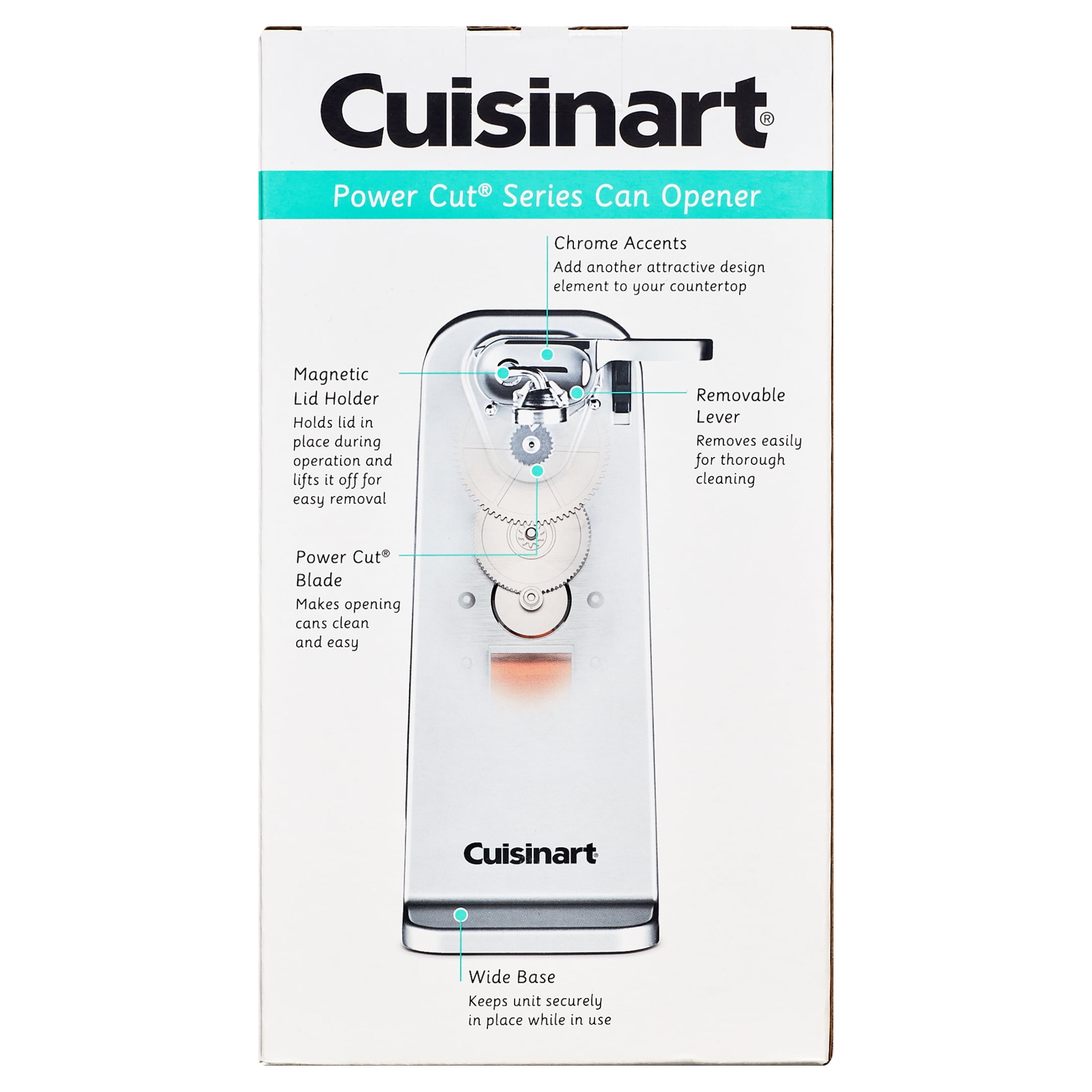 Cuisinart Deluxe Electric Can Opener with Power Cut Blade, Chrome