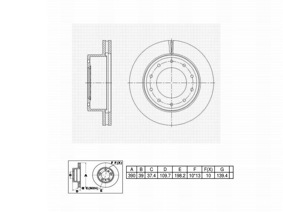 Winstop Brake Rotor, Rear WS251422, Chevrolet C4500 Kodiak 2009-2003