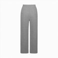 thumbnail image 5 of TOWED22 Girls Sweatpants Front Seam Drawstring High Waist Wide Leg Sweat Pants Baggy Causal Kids High Waisted(Grey,7-8 Y), 5 of 5