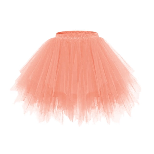 Fgnfyis Carnival Tutu Skirt Candy Color Multicolor Skirt Support Half Body Puff Petticoat Colorful Short Skirt Skirts for Women C_001 One size