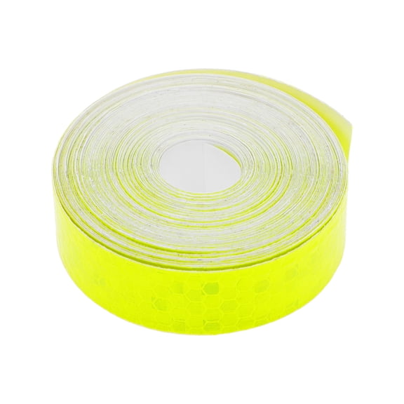 Unique Bargains Universal 32.81ft x 0.79In Air-Release Adhesive Pinstripe Tape Reflective Automotive Pinstriping Tape Fluorescent Yellow