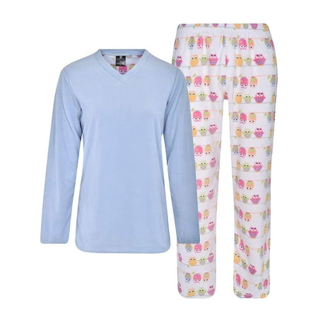 

Donna L oren Women s Fleece Pajamas Set Giftable Coral or Micro Fleece Winter Warm Plus