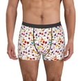thumbnail image 1 of Xecao Drink And Cocktail Glasses Print Men's Boxer Briefs with Soft Elastic Waistband and 3D Space Capsule Design Breathable Comfortable Underwear-XX-Large, 1 of 5
