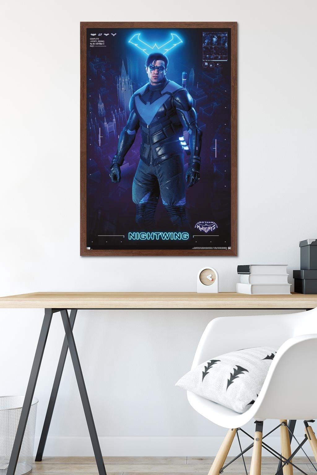 DC Comics Gotham Knights - Nightwing Wall Poster, 22.375" x 34" Framed