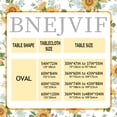 thumbnail image 5 of Sunflower Oval Tablecloth Yellow Floral Oval Tablecloth, Indoor/Outdoor Waterproof Fabric Wrinkle Free Durable Oval Tablecloth for Oval Tables 54 X 72 Inch, 5 of 5