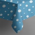 thumbnail image 2 of 52x52 Inch Waterproof Square Tablecloth, Thickened Polyester Table Cover for Dining & Parties, Floral Print, 2 of 6
