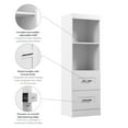 thumbnail image 4 of Bestar Edge 25W Closet Organizer with Drawers in white, 4 of 8