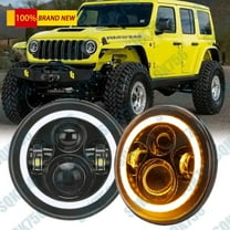 For Jeep TJ 1997-2006 Pair 7" Inch LED Round Halo Headlight w/ DRL Turn Signals