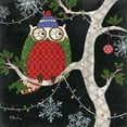 thumbnail image 2 of Brent, Paul 15x15 White Modern Wood Framed Museum Art Print Titled - Winter Fantasy Owls II, 2 of 4
