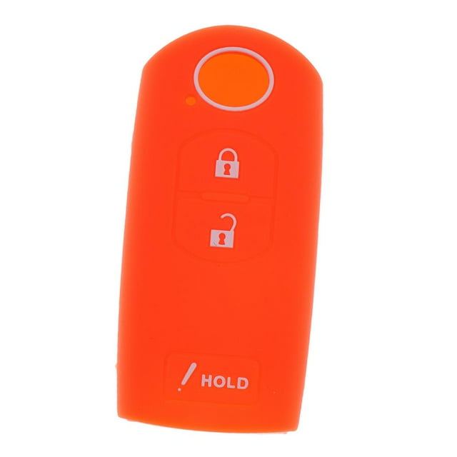 Cubierta De De Silicona Clave De 3 Botones Del Coche Para naranja