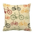 thumbnail image 1 of EREHome Housse de Coussin Vélo Rétro 16x16 Pouces, 1 of 1