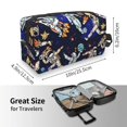 thumbnail image 4 of Goofa Astronauts in sport Printed Toiletry Bag with Handle,Large Capacity Travel Makeup Cosmetic Bag for Women, Carry on Airport Airline Compliant Bag, 4 of 9
