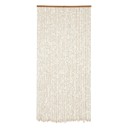 TFCFL 200*90cm Beaded Curtain Bamboo Wooden Doorway Curtain 52 Strings Door Curtain Room Divider