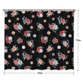 thumbnail image 5 of Pioneer Flower Floral Print Pattern Shower Curtain 84"x72", Bathroom Decorative Shower Curtain Set with 12 Hooks, Waterproof Washable, 5 of 6