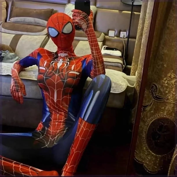 Disfraz Sexy de superhéroe de gato negro para mujer araña, disfraz de Halloween, mono ajustado con estampado 3d de Navidad para niña
