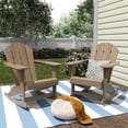 thumbnail image 2 of Polytrends  Laguna Hdpe All Weather Outdoor Patio Rocking Chair (Set of 2) Weathered Wood, 2 of 5