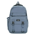 thumbnail image 1 of Woman Backpack Fashion Simple School Bags Large Capacity for Vacations (Blue), 1 of 10