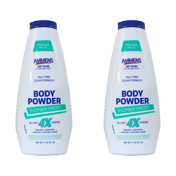 Powder Ammens Shower Fresh 325 ml (paquete de 2)