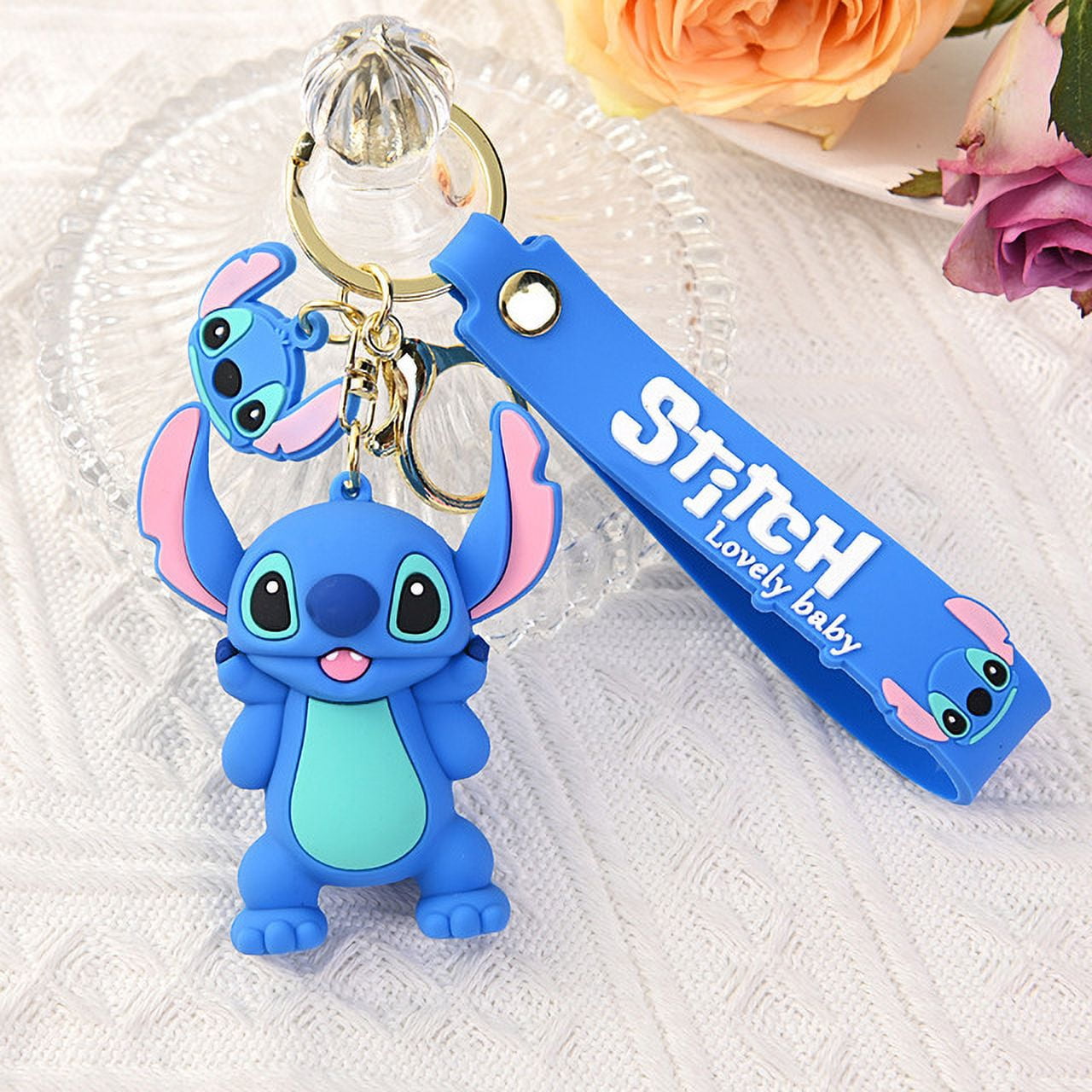Disney Lilo Stitch Keychain Stitch Action Figure Keychains Pendent