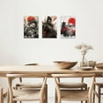 thumbnail image 2 of Hieng 3 Pieces Samurai Wall Art Canvas Prints Japanese Wall Decor Japan Culture Decor Bushido Poster Samurai Room Decorations Unframed, 2 of 6
