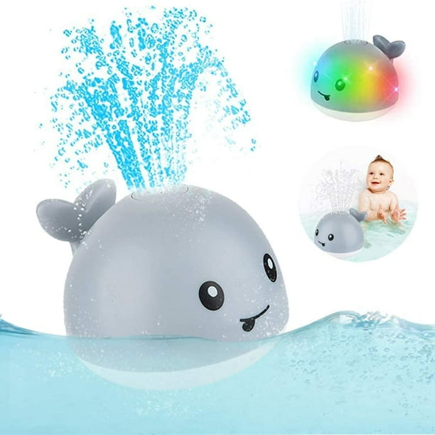 2021 Updated Baby Bath Toys, Light up Whale Spray Bath Toys, Sprinkler