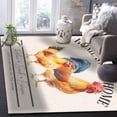 thumbnail image 5 of Area Rugs Indoor Non-Slip Rectangle Rug 2x3 Ft Farmhouse Retro Home Sweet Home Watercolor Rooster Rug Rubber Backing Floor Mats Non Shedding Home Decor Carpet for Entryway Living Room, 5 of 8