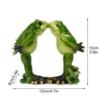 thumbnail image 2 of Creative Resin Frog Figurine Decor,Couple Frog Statue,Animal Collectible Figurines Mascot, 2 of 9