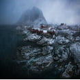 thumbnail image 2 of Huang, Stan 26x26 White Modern Wood Framed Museum Art Print Titled - The Perfect Storm, 2 of 4